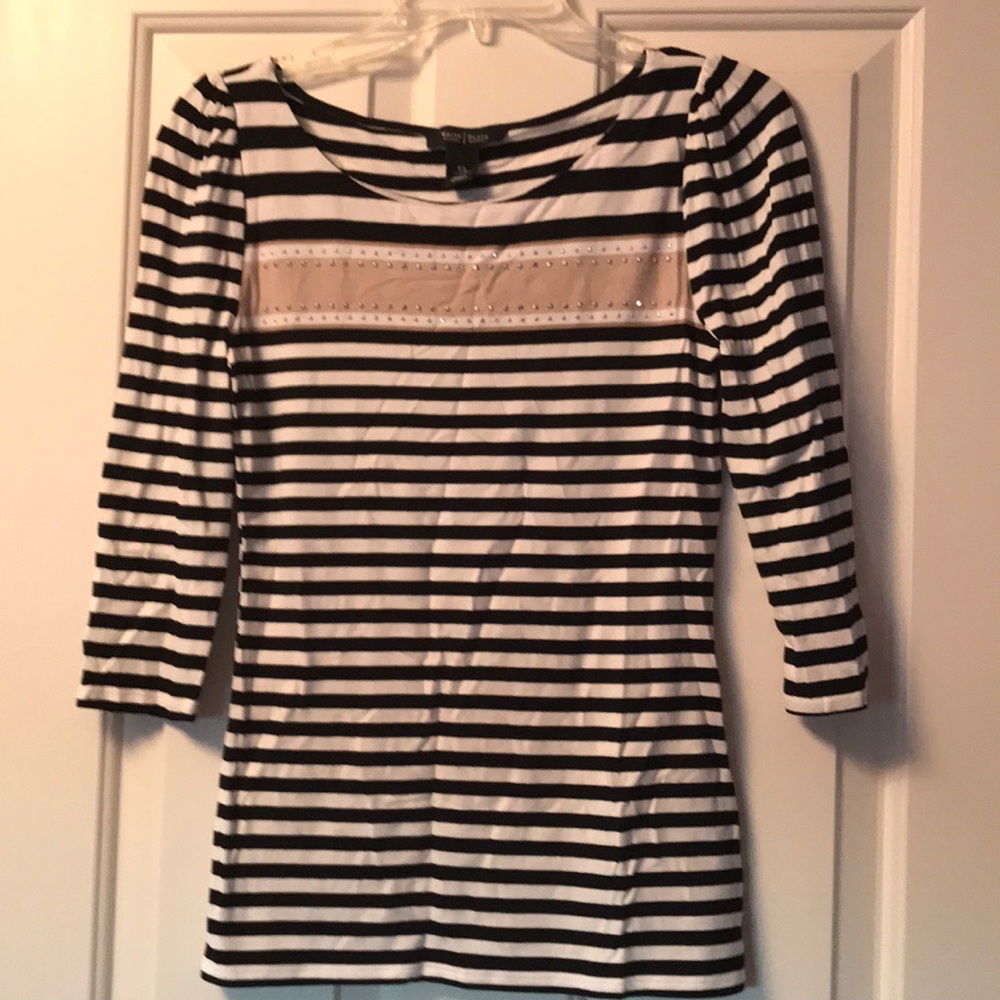 WHBM 3/4 length sleeved top